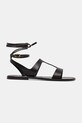 Weekend Max Mara sandale de piele LEMMA 2515521075600.BROWN maro SS25