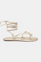 Weekend Max Mara sandale de piele FIABE 2515521095600.GOLD aur SS25