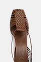 Weekend Max Mara espadryle skórzane QUIRINO 2515521115600.TOBACCO brązowy