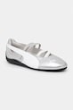 Puma leather ballet flats Speedcat Ballet coated leather silver 401581