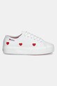 Πάνινα παπούτσια Superga PLATFORM HEARTS VEGAN MAT S8137HW.AB7 λευκό SS25