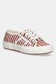 Superga tenisówki STRIPES PRINT płaska czerwony S8148TW.AD4