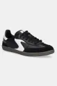 Skechers sneakersy skórzane HOTSHOT skóra zamszowa czarny 185232