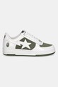 A Bathing Ape sneakersy skórzane BAPE STA #6 L 1K80291306 zielony SS25