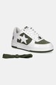A Bathing Ape sneakersy skórzane BAPE STA #6 L 1K80291306 zielony