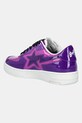 Shoes A Bathing Ape leather sneakers BAPE STA ICON L 1K80291308 violet