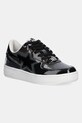 Kožené tenisky A Bathing Ape BAPE STA ICON L plochá čierna 1K80291308