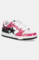 A Bathing Ape sneakers in pelle BAPE SK8 STA #2 L flat rosa 1K80291311