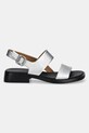 Camper sandale de piele Dana K201486.012 argintiu SS25