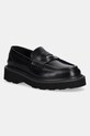 Kenzo mokasyny skórzane Loafer płaski czarny FF52LO110L52.99