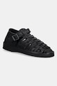 Fracap leather sandals Sandals grain leather black D025