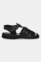 Kožené sandále Fracap Sandals D038 čierna SS25
