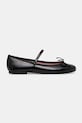 Kožené balerínky Pretty Ballerinas Nicole 52073.A.9101 čierna SS25