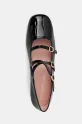 Δερμάτινες μπαλαρίνες Pretty Ballerinas Odette μαύρο 52220.A.9043