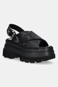 Buffalo sandale Jupiter Cross West platformă negru 1602260.BLK
