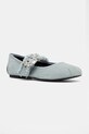 Baleríny Buffalo Daphne Glam textilný modrá 1620028.BLU