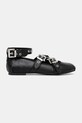 Buffalo balerini Daphne Mary Buckle 1620029.BLK negru SS25