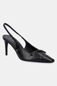 Kožne štikle Anine Bing Freya Slingbacks štikla crna A.14.10794
