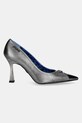 New Rock szpilki skórzane HYBRID M.PUMP001.S3 szary SS25