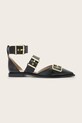 AllSaints baleriny skórzane Sutton Shoe syntetyczny czarny W010FC