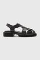 Кожаные сандалии AllSaints Tess Sandal кирпичик чёрный W041FC