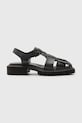 AllSaints sandale de piele Tess Sandal sintetic negru W041FC