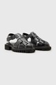 Кожаные сандалии AllSaints Tess Sandal W041FC чёрный SS25