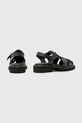 Обувь Кожаные сандалии AllSaints Tess Sandal W041FC чёрный