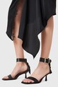 AllSaints sandale de piele Noir Low Sandal W064FC