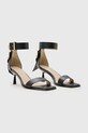 AllSaints sandale de piele Noir Low Sandal W064FC negru SS25