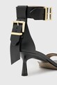AllSaints sandale de piele Noir Low Sandal negru W064FC