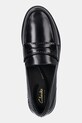 Кожаные мокасины Clarks Originals Straven Edge чёрный 26181277