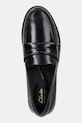 Kožne mokasinke Clarks Originals Straven Edge crna 26181277