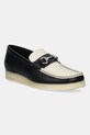 Δερμάτινα μοκασίνια Clarks Originals Wallabee Loafer HBIT φλατ μαύρο 26181122