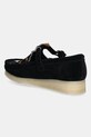 Obuća Mokasinke od brušene kože Clarks Originals Wallabee T Bar 26180686 crna