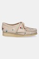 Clarks Originals mocassini in camoscio Wallabee 26180171 beige SS25