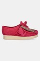 Clarks Originals półbuty zamszowe Wallabee 2604 26182220 różowy SS25