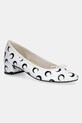 Шкіряні балетки Marine Serre Camille Moon Printed Leather MS x Repetto лакована шкіра білий WFW052A.RLEA0031