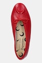 Marine Serre ballerine in pelle Lilouh Soft Nappa MS x Repetto rosso WFW053A.RLEA0032