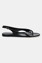 Kožne sandale Proenza Schouler Slash SH252035.L004FC.001 crna SS25