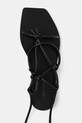Кожени сандали Rick Owens Lilies Penta черен LI01E4808.LLP.09