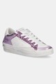Kožené tenisky Crime London SK8 DELUXE WEDGE klin fialová 20133PP7