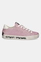 Crime London sneakersy skórzane DISTRESSED 21009AA7 różowy SS25