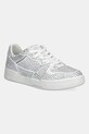 Crime London sneakers din piele BASKET plată alb 26304PP5
