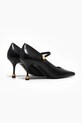 Încălțăminte Vanda Novak stilettos de piele Adela Adela.Wet.Black negru