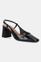 Jonak pantofi de piele DADELLE CUIR GLACE calcai expus negru 3700171