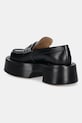 Shoes JW Anderson leather loafers Platform Moccasin FW0169.LA0020.999 black
