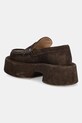 Παπούτσια Μοκασίνια σουέτ JW Anderson Platform Moccasin FW0169.LA0240.600 καφέ