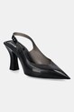 Melissa pantofi cu toc MELISSA SLINGBACK HEEL + LARROUDE calcai expus negru M.33606