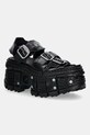 New Rock sandale de piele ANTIK platformă negru M.BIOS101.C23